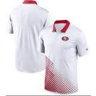 Men's San Francisco 49ers White Red Vapor Performance Polo