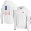 Men's San Francisco 49ers White Vineyard Vines Hoodie Long Sleeve T Shirt