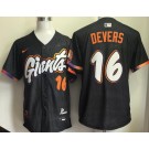 Men's San Francisco Giants #16 Rafael Devers Black 2025 City Connect Limited Jersey