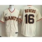 Men's San Francisco Giants #16 Rafael Devers Cream Limited Jersey