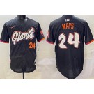 Men's San Francisco Giants #24 Willie Mays Black 2025 City Connect Limited Jersey