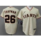 Men's San Francisco Giants #26 Matt Chapman Cream Cool Base Jersey