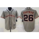 Men's San Francisco Giants #26 Matt Chapman Gray Cool Base Jersey