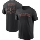 Men's San Francisco Giants #28 Buster Posey Black Printed T Shirt 112137