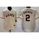 Men's San Francisco Giants #2 Willy Adames Cream Limited Jersey
