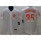 Men's San Francisco Giants #35 Brandon Crawford White 2021 City Cool Base Jersey