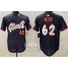 Men's San Francisco Giants #62 Logan Webb Black 2025 City Connect Limited Jersey