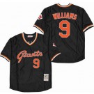 Men's San Francisco Giants #9 Ted Willams Black Throwback Jersey
