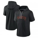 Men's San Francisco Giants Black Short Sleeve Team Pullover Hoodie 306617