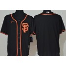 Men's San Francisco Giants Blank Black Cool Base Jersey