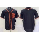 Men's San Francisco Giants Blank Black Limited Jersey