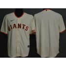 Men's San Francisco Giants Blank Cream Cool Base Jersey