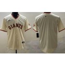 Men's San Francisco Giants Blank Cream Limited Jersey