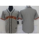 Men's San Francisco Giants Blank Gray Cool Base Jersey