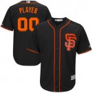 Men's San Francisco Giants Customized Black 2017 Cool Base Jersey