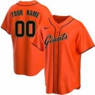 Men's San Francisco Giants Customized Orange Nike Cool Base Jersey