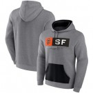 Men's San Francisco Giants Gray Iconic Steppin Up Fleece Pullover Hoodie