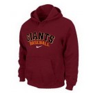 Men's San Francisco Giants Red Printed Pullover Hoodie