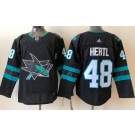 Men's San Jose Sharks #48 Tomas Hertl Black Authentic Jersey