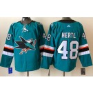Men's San Jose Sharks #48 Tomas Hertl Green Authentic Jersey