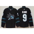 Men's San Jose Sharks #9 Evander Kane Black Alternate Jersey