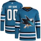 Men's San Jose Sharks Customized Teal 2023 Authentic Jersey