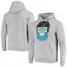 Men's San Jose Sharks Gray Skull Beard Pullover Hoodie