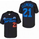 Men's Santurce Crabbers #21 Roberto Clemente Black Baseball Jersey