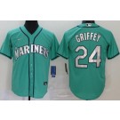Men's Seattle Mariners #24 Ken Griffey Green 2020 Cool Base Jersey