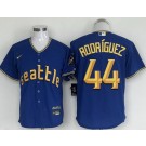 Men's Seattle Mariners #44 Julio Rodriguez Blue 2023 City Cool Base Jersey