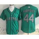 Men's Seattle Mariners #44 Julio Rodriguez Green Limited Jersey
