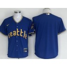 Men's Seattle Mariners Blank Blue 2023 City Cool Base Jersey