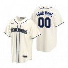 Men's Seattle Mariners Customized Cream Alternate 2020 Cool Base Jersey