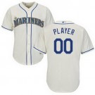 Men's Seattle Mariners Customized Gream Cool Base Jersey