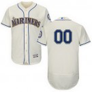 Men's Seattle Mariners Customized Gream FlexBase Jersey
