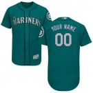 Men's Seattle Mariners Customized Green FlexBase Jersey