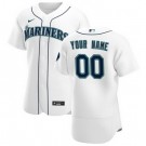 Men's Seattle Mariners Customized White 2020 FlexBase Jersey