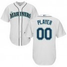 Men's Seattle Mariners Customized White Cool Base Jersey