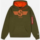 Men's Seattle Mariners Green Alpha Industries Pullover Hoodie