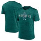 Men's Seattle Mariners Green Velocity Performance Practice T Shirt