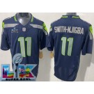 Men's Seattle Seahawks #11 Jaxon Smith Njigba Limited Navy Super Bowl LX FUSE Vapor Jersey