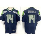 Men's Seattle Seahawks #14 Sam Darnold Limited Navy Vapor Jersey