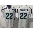 Men's Seattle Seahawks #22 Rashid Shaheed Limited White FUSE Vapor Jersey