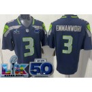 Men's Seattle Seahawks #3 Nick Emmanwori Limited Navy 50th LX FUSE Vapor Jersey