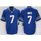 Men's Seattle Seahawks #7 Geno Smith Limited Blue FUSE Vapor Jersey