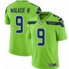 Men's Seattle Seahawks #9 Kenneth Walker III Limited Green Rush Color Jersey