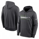 Men's Seattle Seahawks Anthracite Prime Logo Name Split Pullover Hoodie