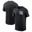 Men's Seattle Seahawks Black 2023 Crucial Catch Sideline TriBlend T Shirt