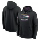 Men's Seattle Seahawks Black 2024 Crucial Catch Club Pullover Hoodie