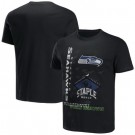 Men's Seattle Seahawks Black NFL x Staple World Renowned T Shirt